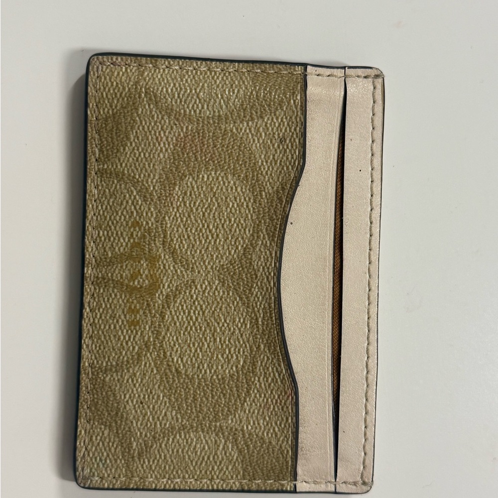 Beige Card Holder